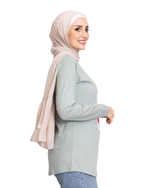 Aqua Foam Printed Long - Sleeve Design 49 - Khotwh